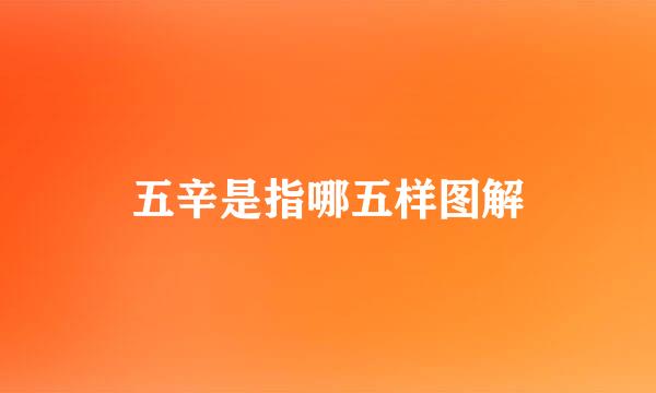 五辛是指哪五样图解