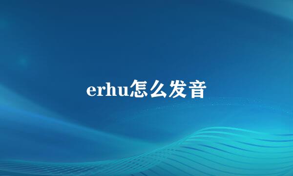erhu怎么发音