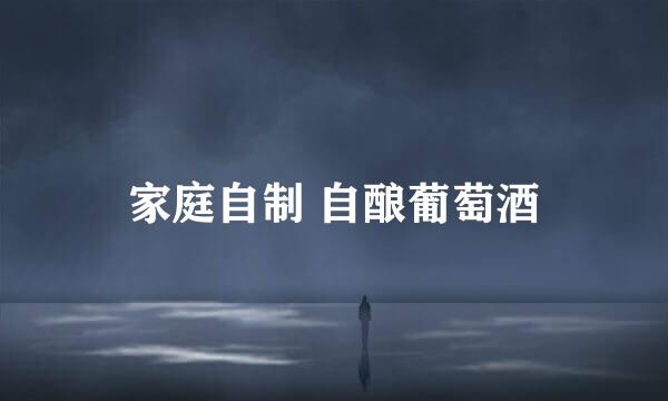 家庭自制 自酿葡萄酒