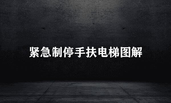 紧急制停手扶电梯图解