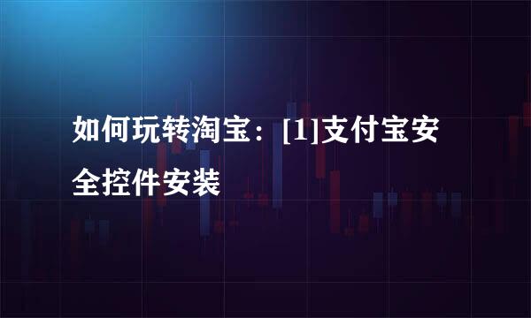 如何玩转淘宝：[1]支付宝安全控件安装