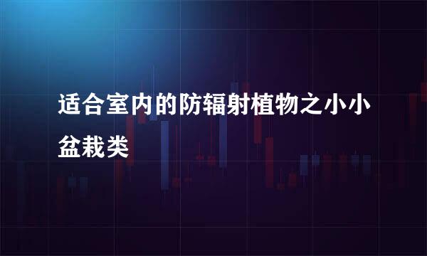 适合室内的防辐射植物之小小盆栽类