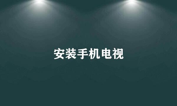 安装手机电视
