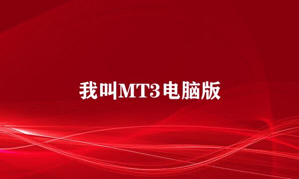 我叫MT3电脑版