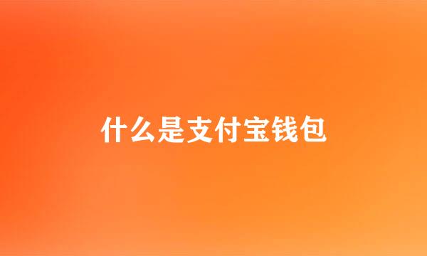 什么是支付宝钱包