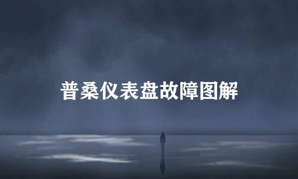 普桑仪表盘故障图解