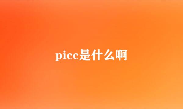 picc是什么啊