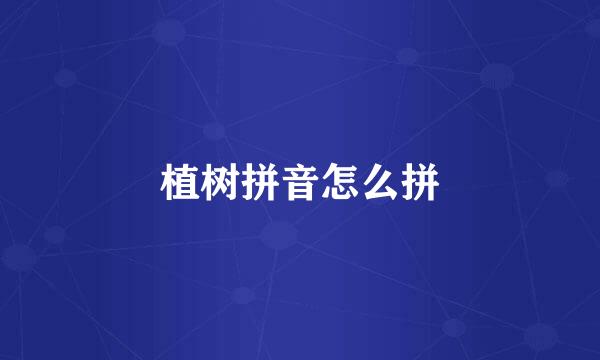 植树拼音怎么拼