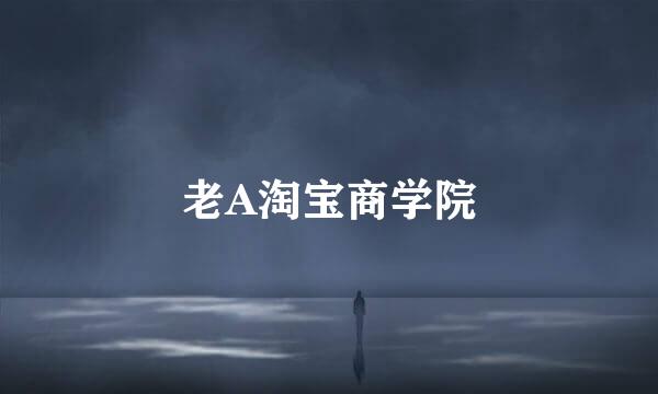 老A淘宝商学院