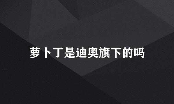 萝卜丁是迪奥旗下的吗