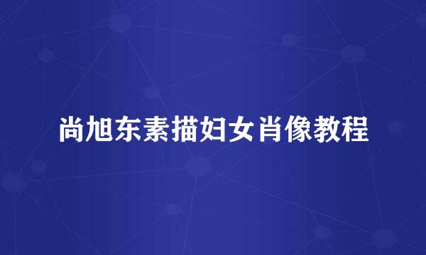 尚旭东素描妇女肖像教程