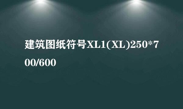 建筑图纸符号XL1(XL)250*700/600