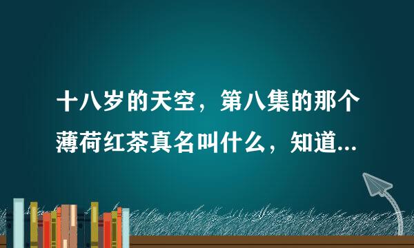 十八岁的天空，第八集的那个薄荷红茶真名叫什么，知道的哥哥，姐姐们告诉下，谢谢