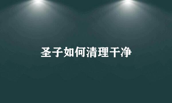 圣子如何清理干净