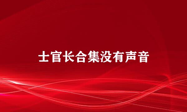 士官长合集没有声音
