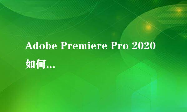 Adobe Premiere Pro 2020如何添加字幕