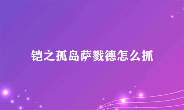 铠之孤岛萨戮德怎么抓