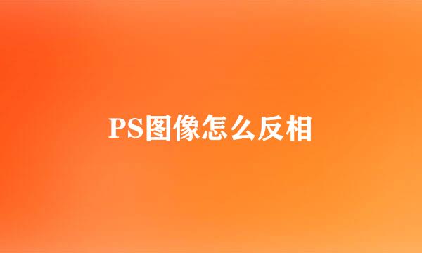 PS图像怎么反相