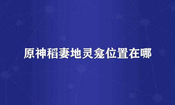原神稻妻地灵龛位置在哪