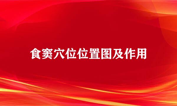 食窦穴位位置图及作用