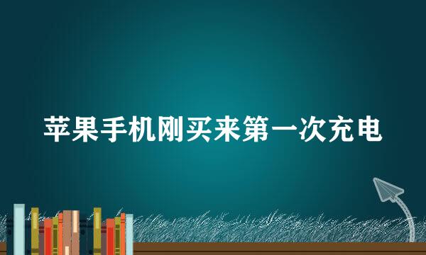苹果手机刚买来第一次充电