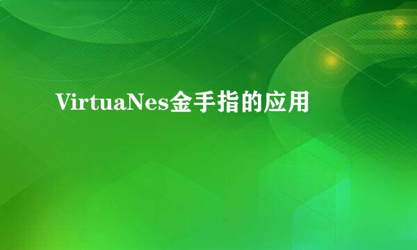 VirtuaNes金手指的应用