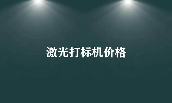 激光打标机价格