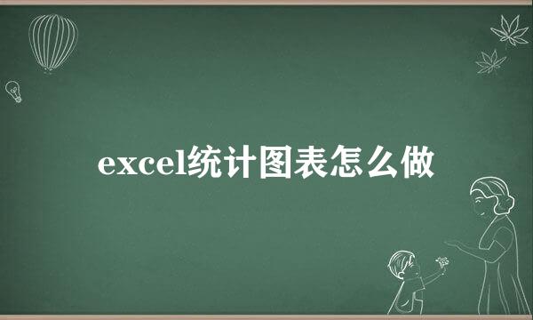 excel统计图表怎么做