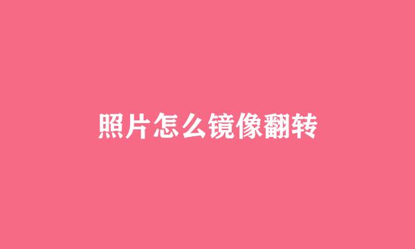 照片怎么镜像翻转