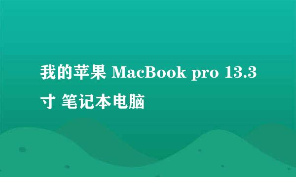 我的苹果 MacBook pro 13.3寸 笔记本电脑