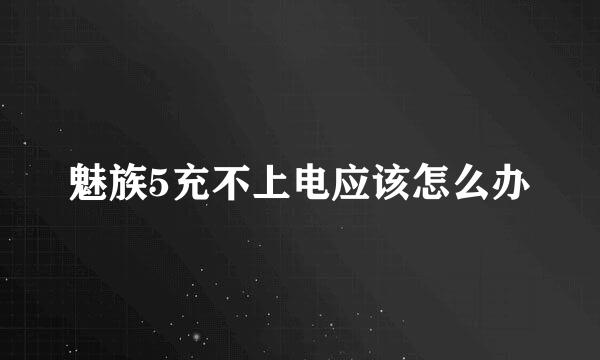 魅族5充不上电应该怎么办