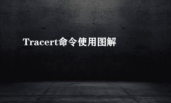 Tracert命令使用图解