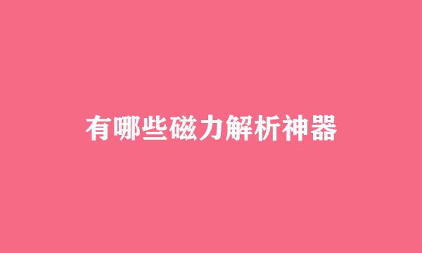 有哪些磁力解析神器