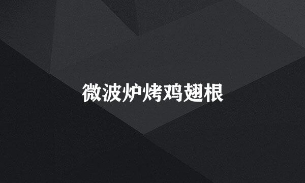 微波炉烤鸡翅根