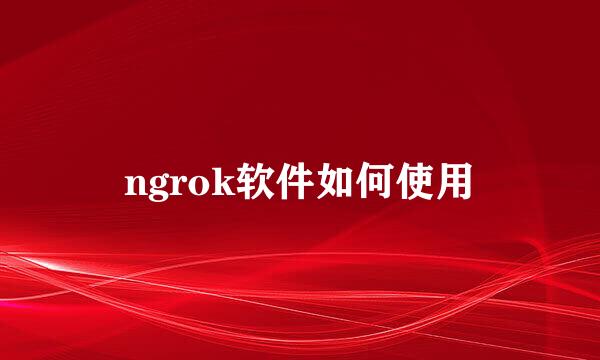 ngrok软件如何使用