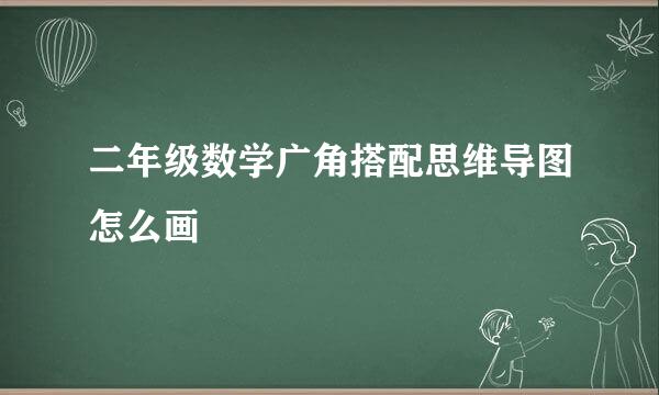 二年级数学广角搭配思维导图怎么画