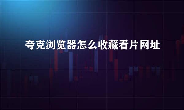 夸克浏览器怎么收藏看片网址