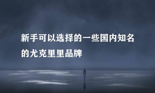 新手可以选择的一些国内知名的尤克里里品牌