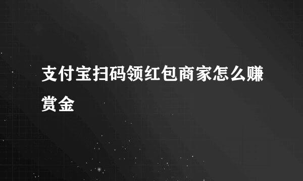 支付宝扫码领红包商家怎么赚赏金