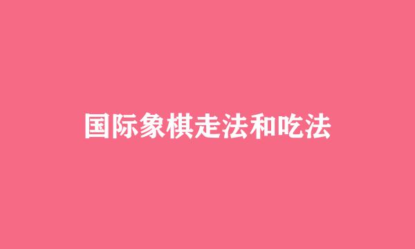 国际象棋走法和吃法