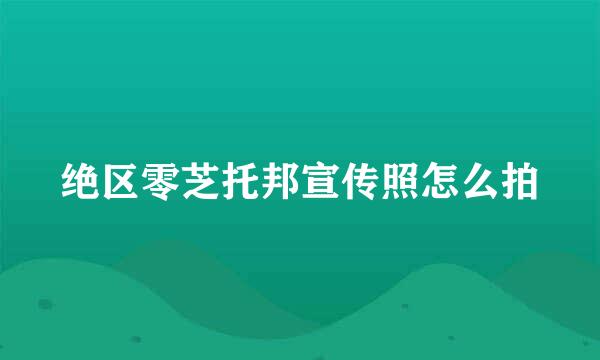 绝区零芝托邦宣传照怎么拍