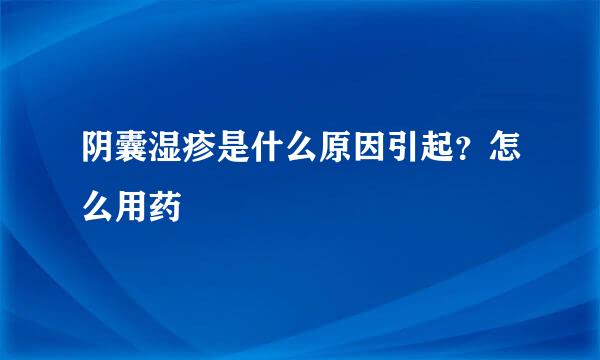 阴囊湿疹是什么原因引起？怎么用药