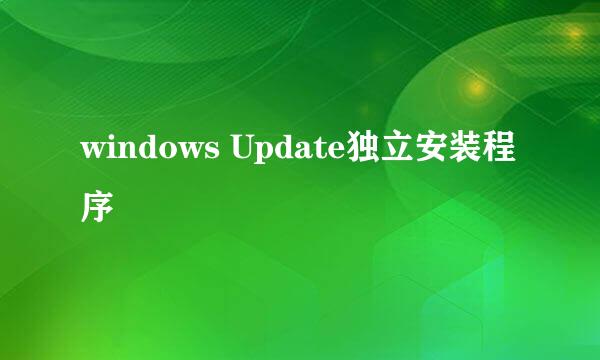 windows Update独立安装程序