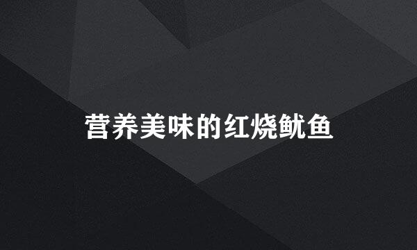 营养美味的红烧鱿鱼