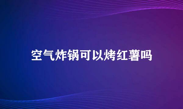 空气炸锅可以烤红薯吗