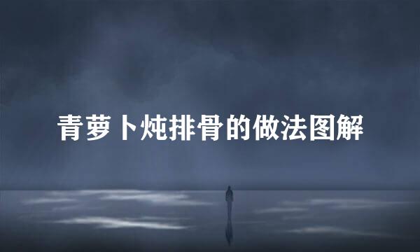 青萝卜炖排骨的做法图解