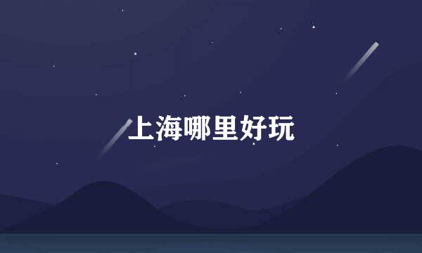 上海哪里好玩