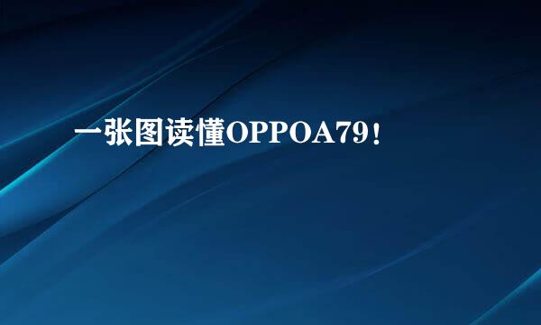 一张图读懂OPPOA79！