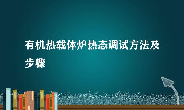 有机热载体炉热态调试方法及步骤