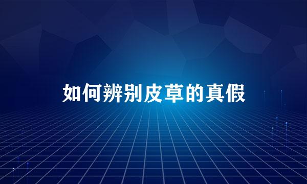 如何辨别皮草的真假